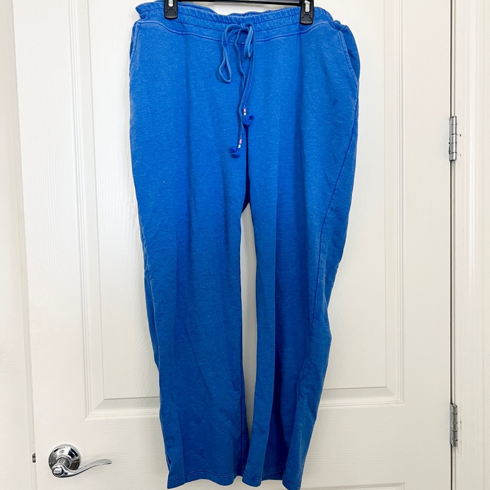 Chicos Weekend Fleece Pants XL Elastic Waist Pull-on Drawstring Plus Size 3